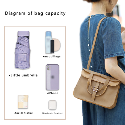 FingerArt Leather Handmade DIY Kit for HAZAN BAG, Can Be Handheld or Crossbody