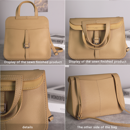 FingerArt Leather Handmade DIY Kit for HAZAN BAG, Can Be Handheld or Crossbody