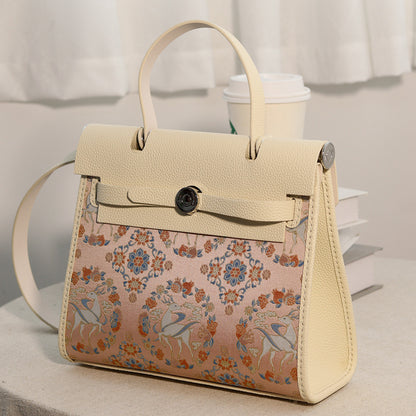 FingerArt Leather Her-Bag DIY Kit – Leather & Fabric Combination