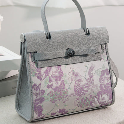 FingerArt Leather Her-Bag DIY Kit – Leather & Fabric Combination