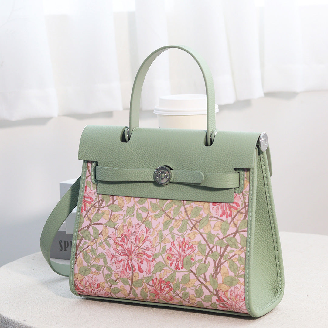 FingerArt Leather Her-Bag DIY Kit – Leather & Fabric Combination