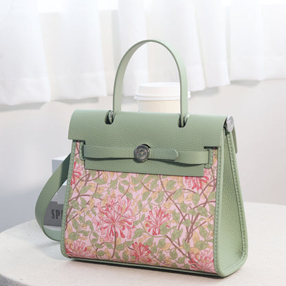 FingerArt Leather Her-Bag DIY Kit – Leather & Fabric Combination