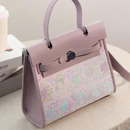 FingerArt Leather Her-Bag DIY Kit – Leather & Fabric Combination