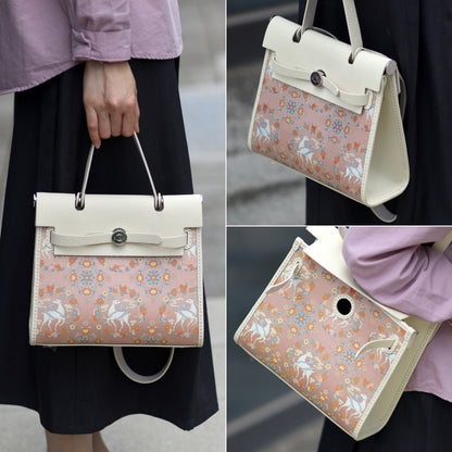 FingerArt Leather Her-Bag DIY Kit – Leather & Fabric Combination