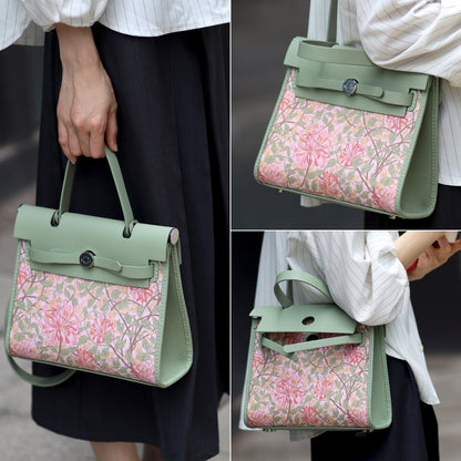 FingerArt Leather Her-Bag DIY Kit – Leather & Fabric Combination