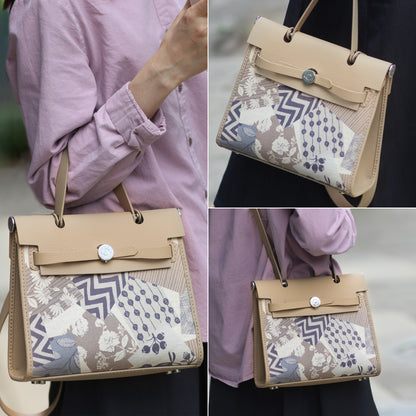 FingerArt Leather Her-Bag DIY Kit – Leather & Fabric Combination