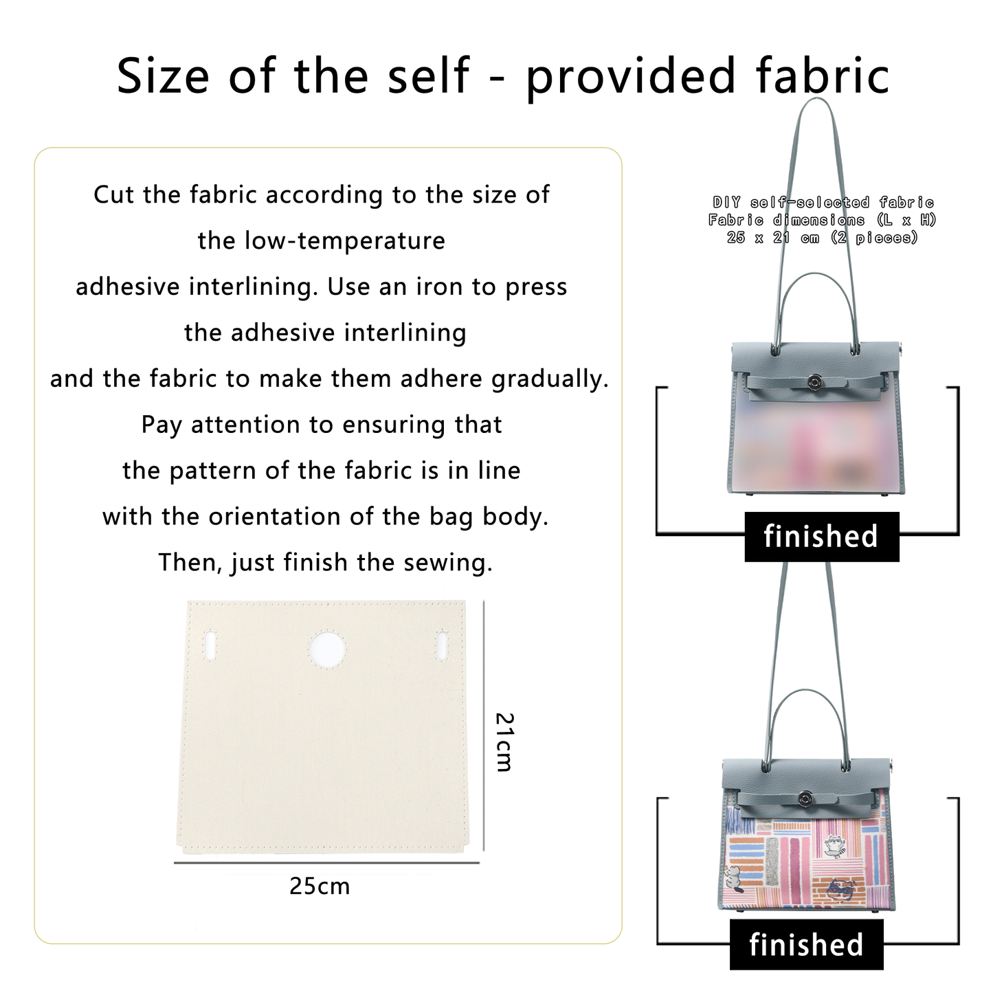 FingerArt Leather Her-Bag DIY Kit – Leather & Fabric Combination