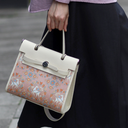 FingerArt Leather Her-Bag DIY Kit – Leather & Fabric Combination