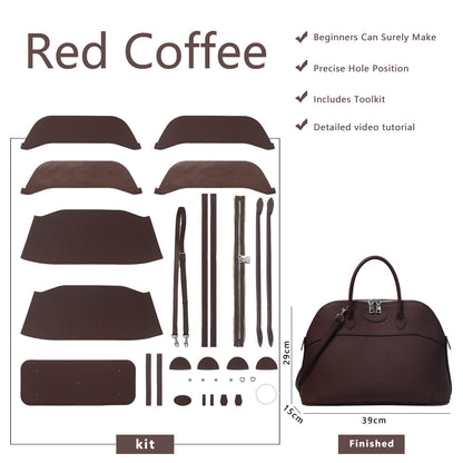 Fingerart DIY Leather Kit — Large Clamshell Laptop Bag