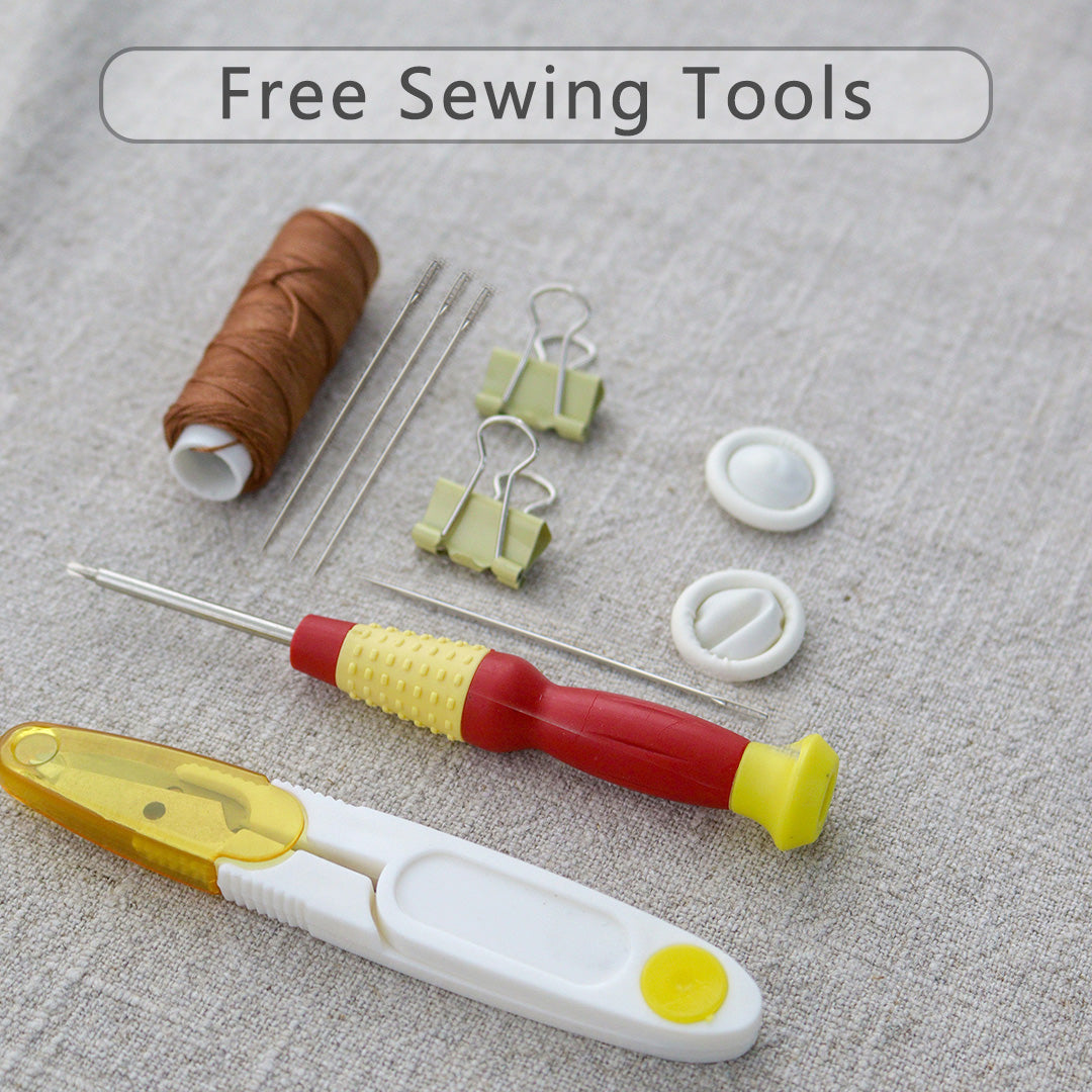 Fingerart DIY Leather Kit — Large Clamshell Laptop Bag