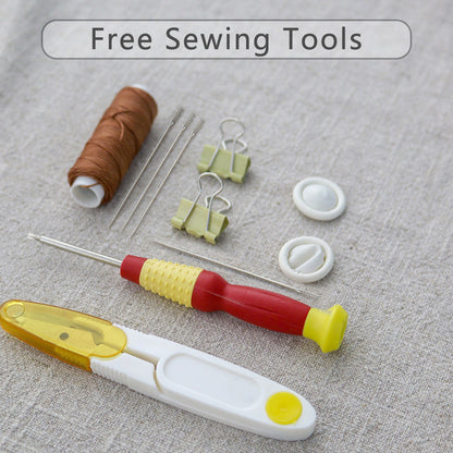 Fingerart DIY Leather Kit — Large Clamshell Laptop Bag