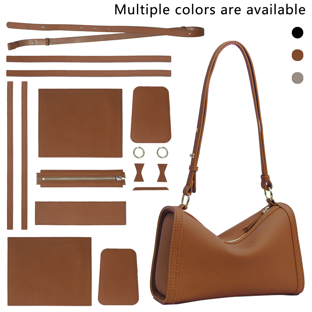 Fingerart Leather Top Grain Leather Large Pillow Bag DIY Kit