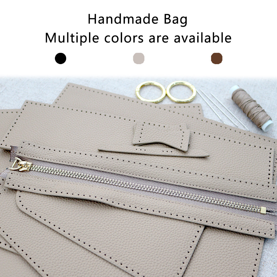 Fingerart Leather Top Grain Leather Large Pillow Bag DIY Kit