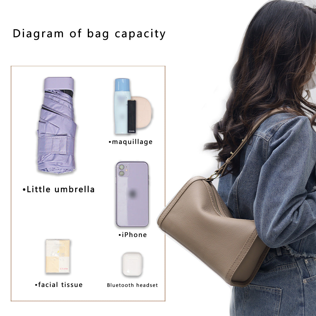 Fingerart Leather Top Grain Leather Large Pillow Bag DIY Kit