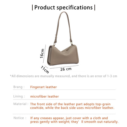 Fingerart Leather Top Grain Leather Large Pillow Bag DIY Kit