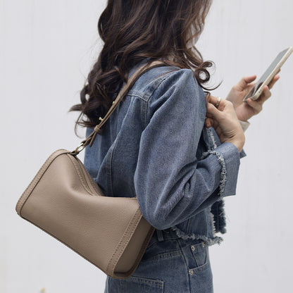 Fingerart Leather Top Grain Leather Large Pillow Bag DIY Kit