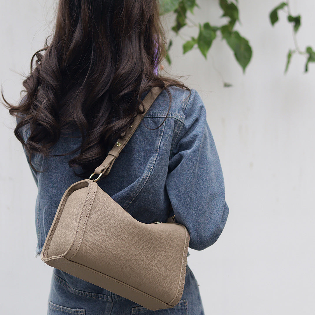 Fingerart Leather Top Grain Leather Large Pillow Bag DIY Kit