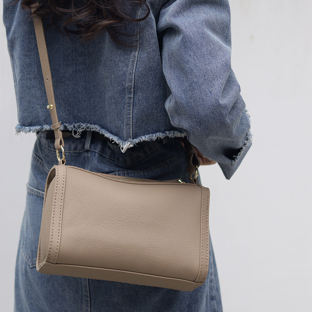 Fingerart Leather Top Grain Leather Large Pillow Bag DIY Kit