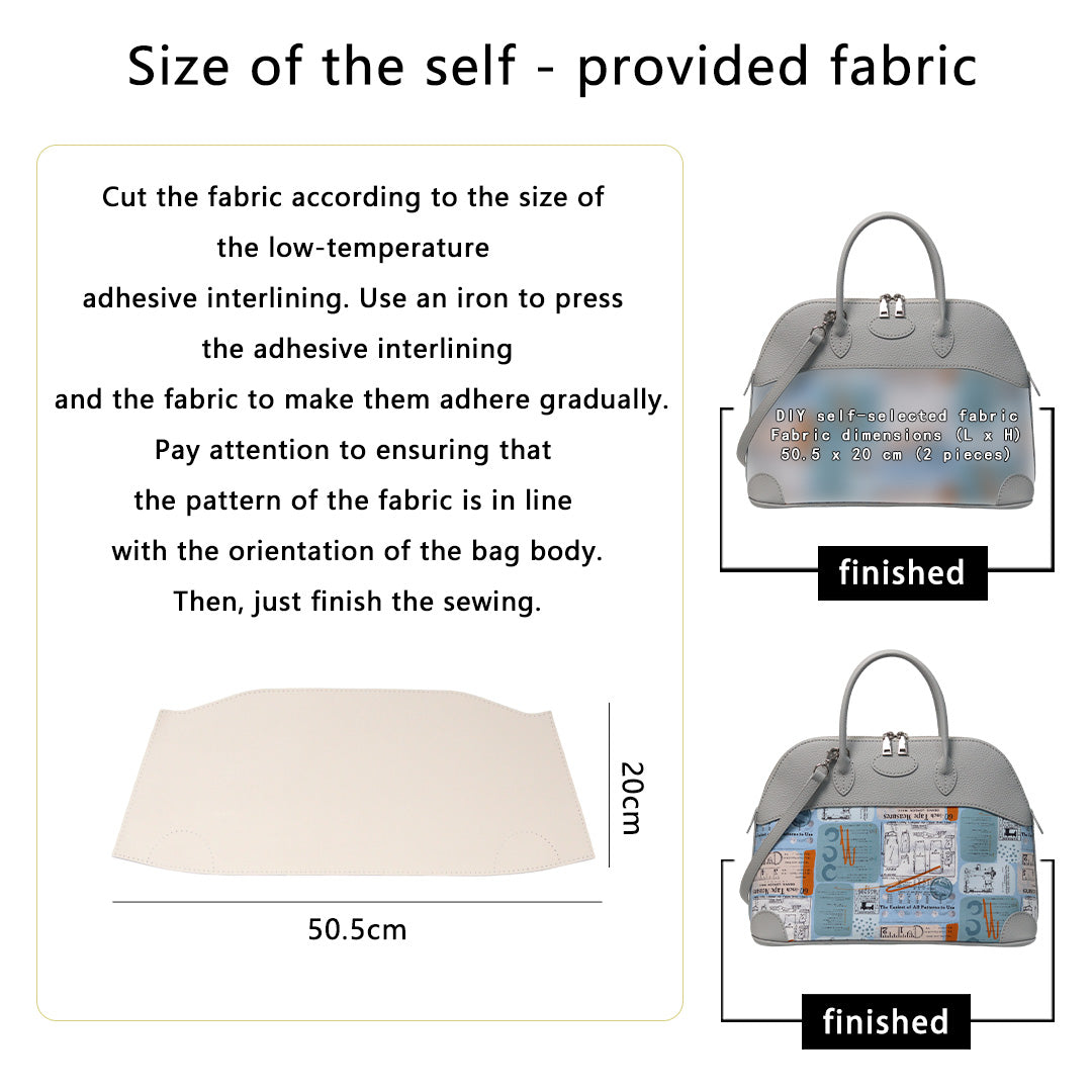 Fingerart Leather DIY Kit – Large Clamshell Laptop Bag | Leather & Fabric Hand-Sewn Material Set