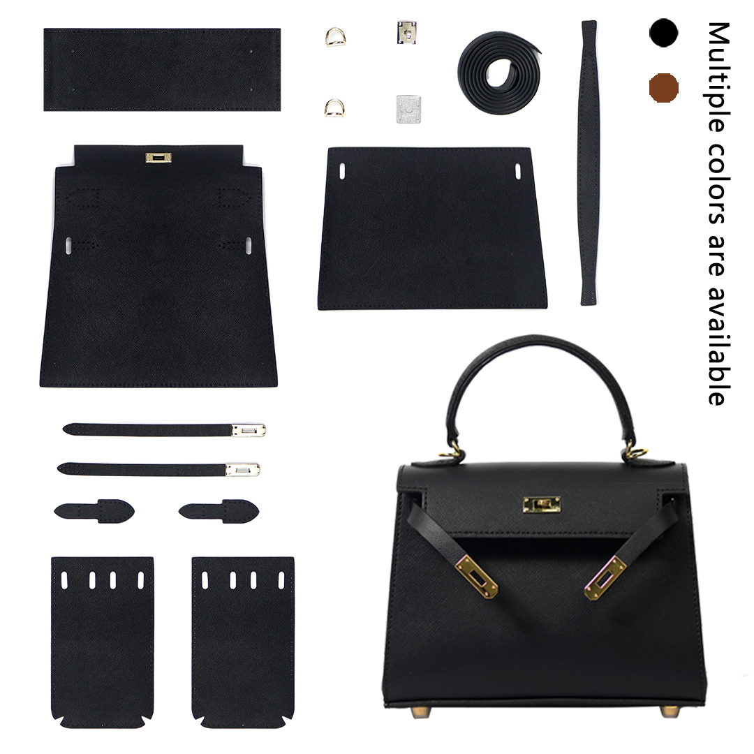 FingerArt Leather Larger Kelly Bag Full Leather DIY Kit