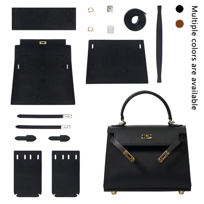 FingerArt Leather Larger Kelly Bag Full Leather DIY Kit