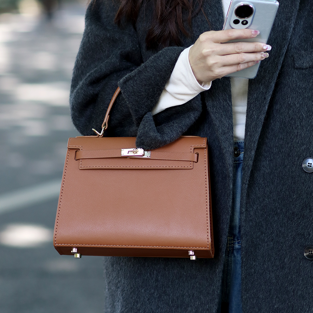 FingerArt Leather Larger Kelly Bag Full Leather DIY Kit