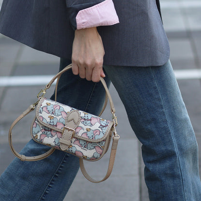 FingerArt Leather Mini Baguette BagDlY Kit, Leather and FabricCombination