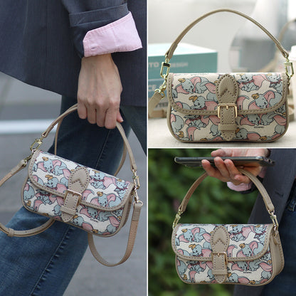 FingerArt Leather Mini Baguette BagDlY Kit, Leather and FabricCombination