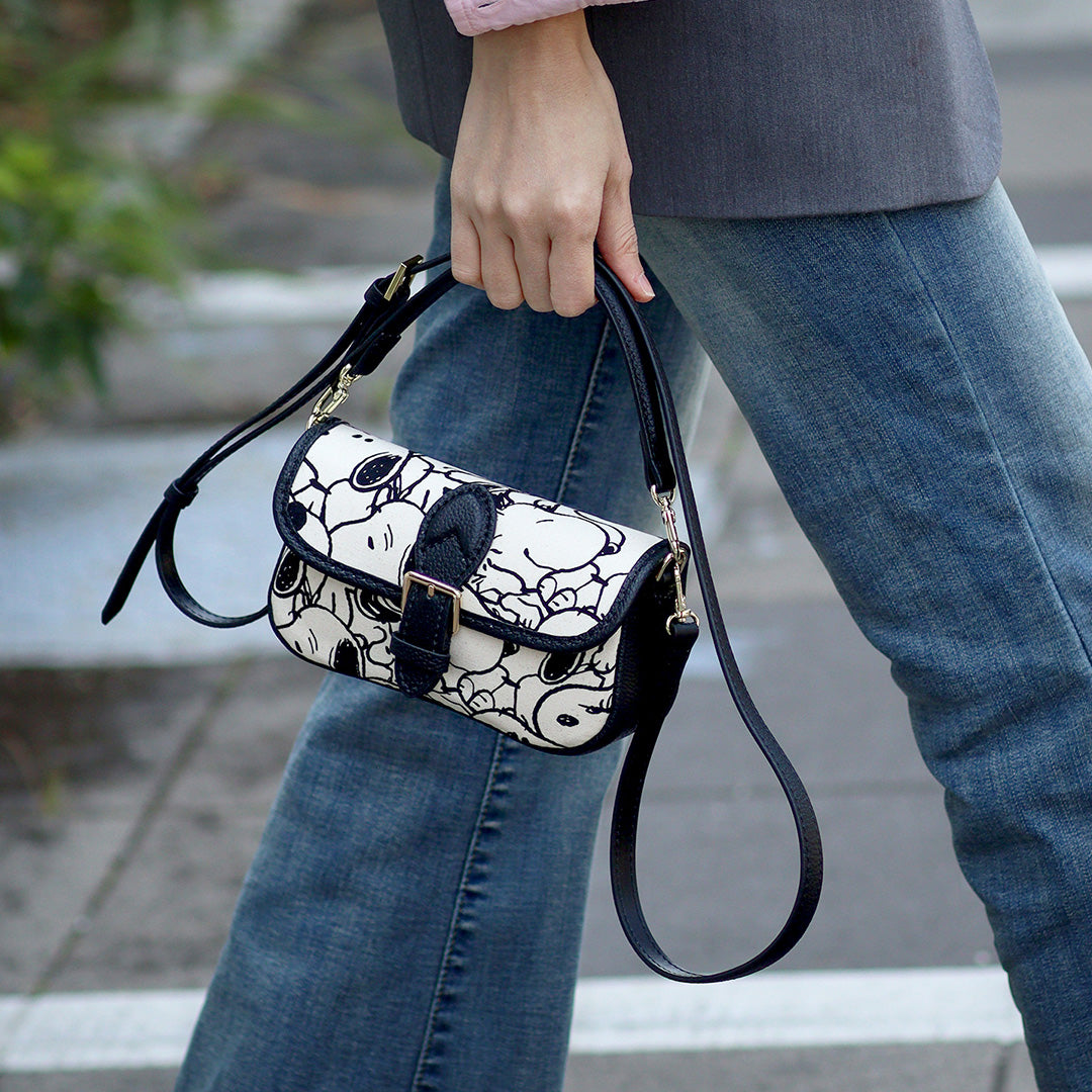 FingerArt Leather Mini Baguette BagDlY Kit, Leather and FabricCombination