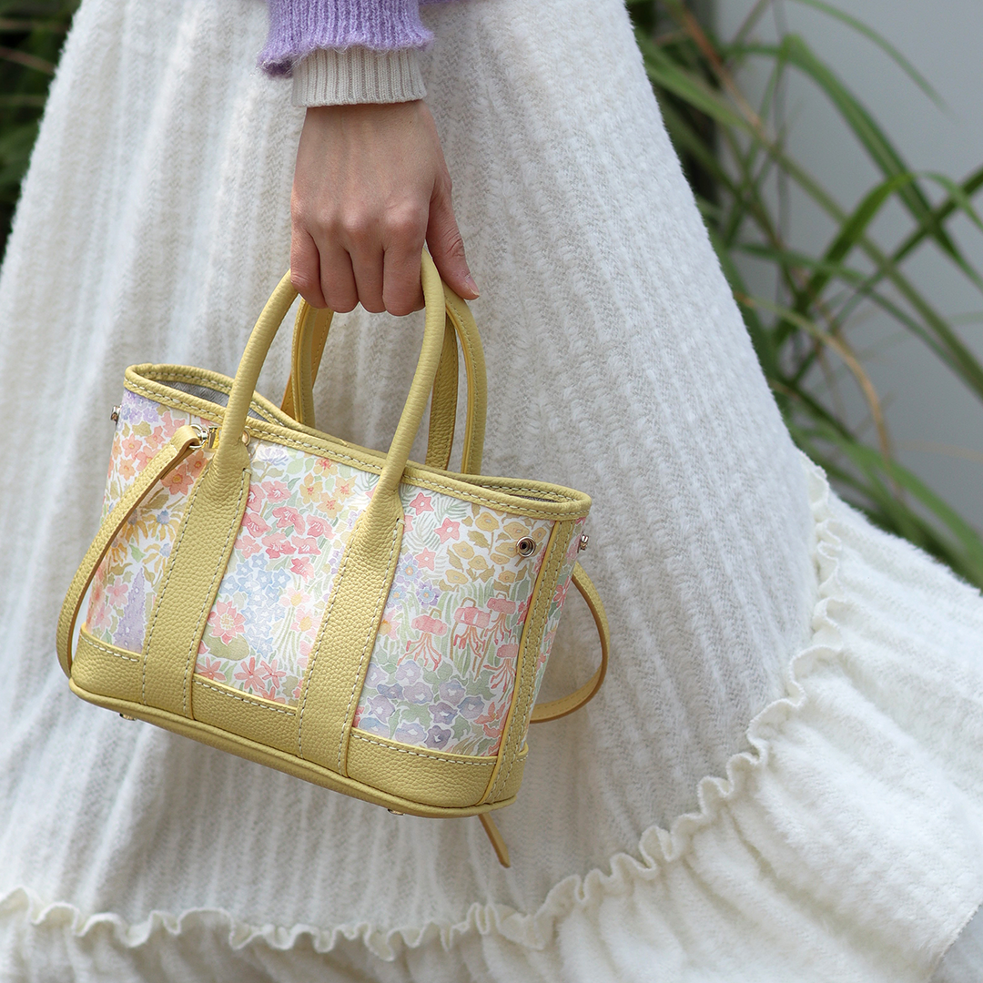 FingerArt Leather Small Garden Bag Leather &amp; Fabric DlY Kit