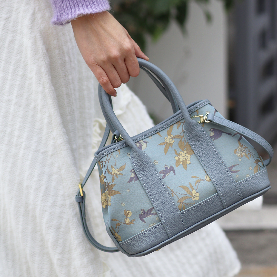 FingerArt Leather Small Garden Bag Leather &amp; Fabric DlY Kit