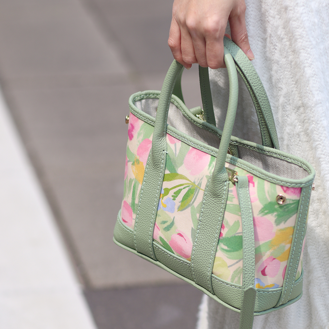 FingerArt Leather Small Garden Bag Leather &amp; Fabric DlY Kit