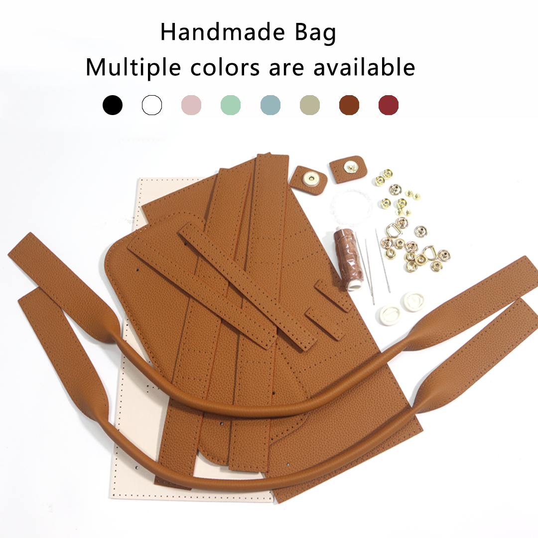 FingerArt Leather Small Garden Bag Leather &amp; Fabric DlY Kit