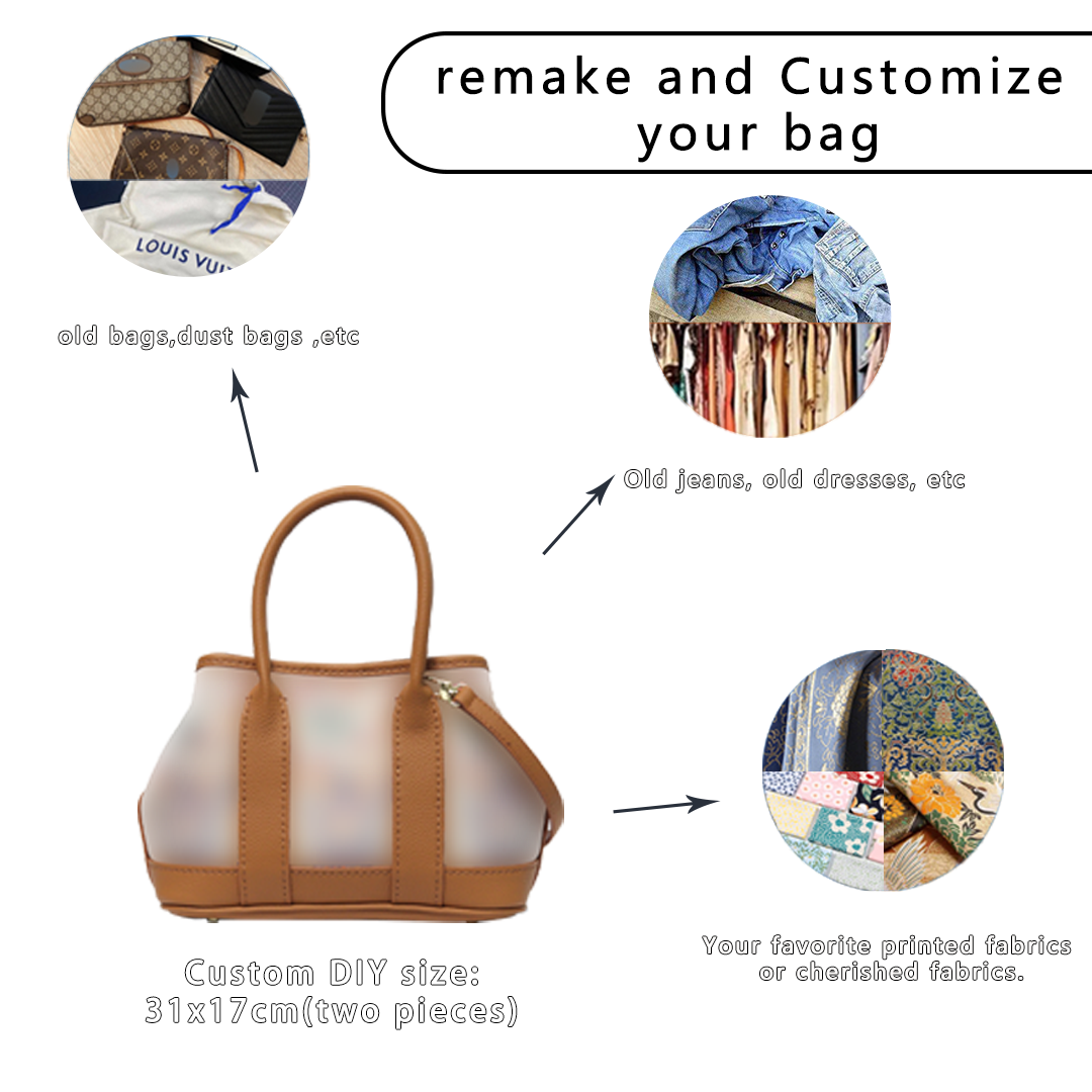 FingerArt Leather Small Garden Bag Leather &amp; Fabric DlY Kit