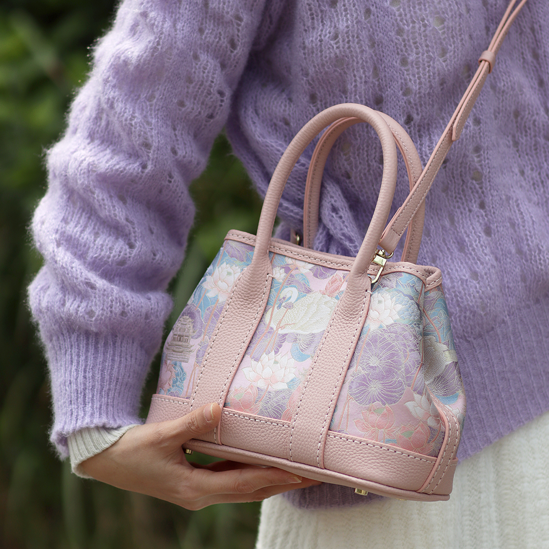 FingerArt Leather Small Garden Bag Leather &amp; Fabric DlY Kit