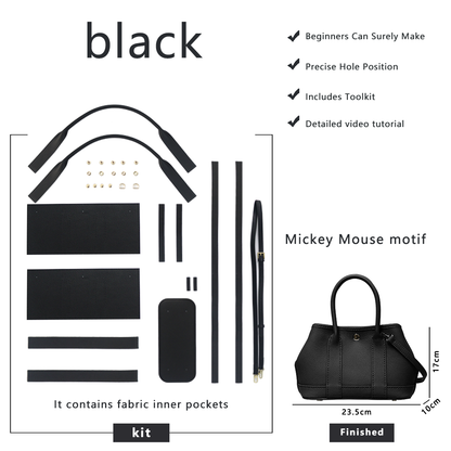 FingerArt Leather Top Grain Leather Small Garden Bag DIY Leather Kit