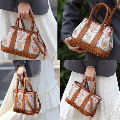 FingerArt Leather Small Garden Bag Leather &amp; Fabric DlY Kit