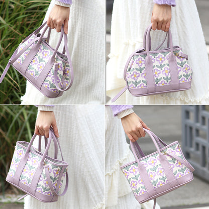 FingerArt Leather Small Garden Bag Leather &amp; Fabric DlY Kit