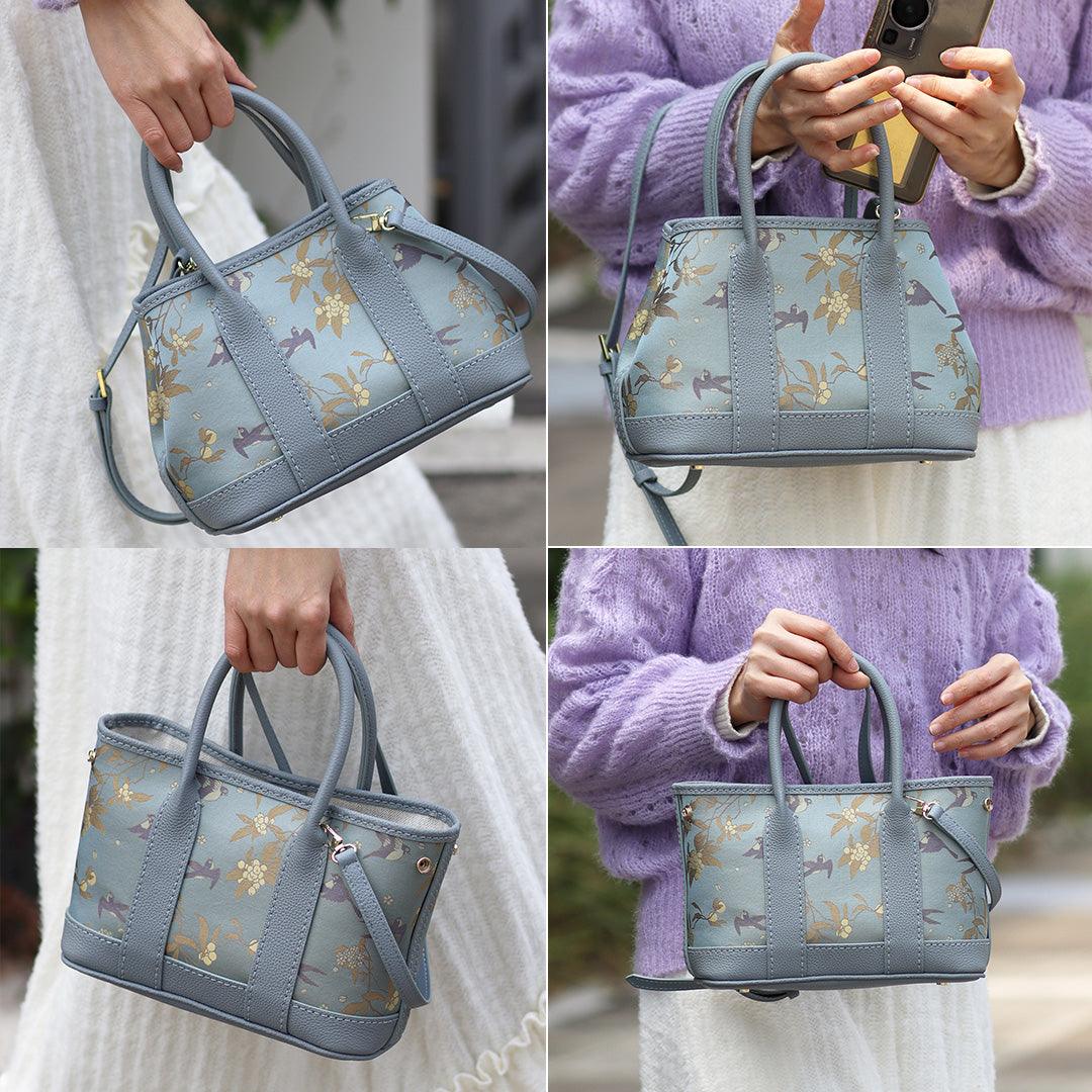 FingerArt Leather Small Garden Bag Leather &amp; Fabric DlY Kit