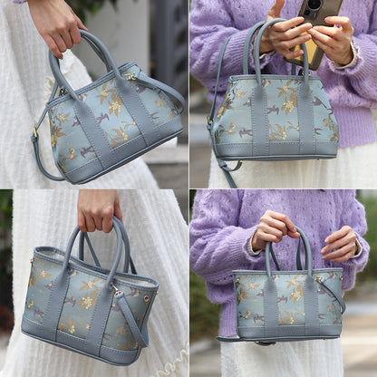 FingerArt Leather Small Garden Bag Leather &amp; Fabric DlY Kit