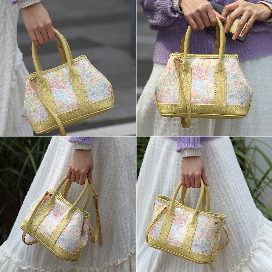 FingerArt Leather Small Garden Bag Leather &amp; Fabric DlY Kit