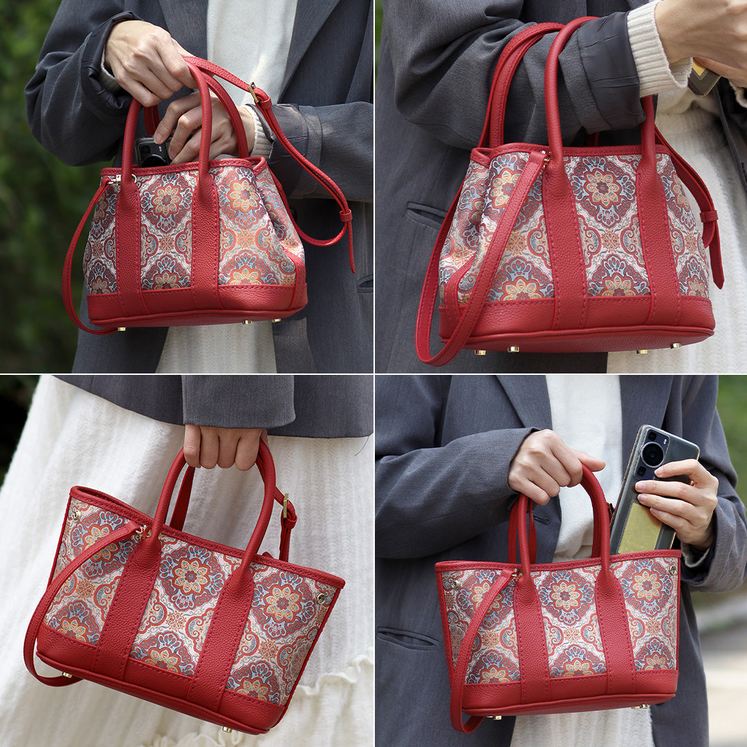 FingerArt Leather Small Garden Bag Leather &amp; Fabric DlY Kit