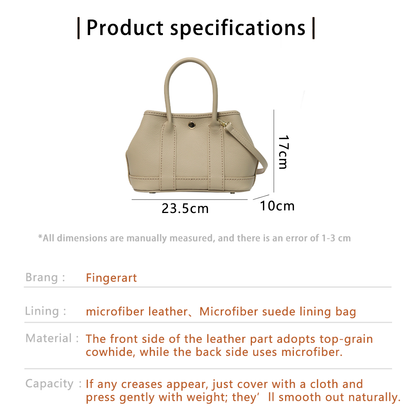 FingerArt Leather Top Grain Leather Small Garden Bag DIY Leather Kit