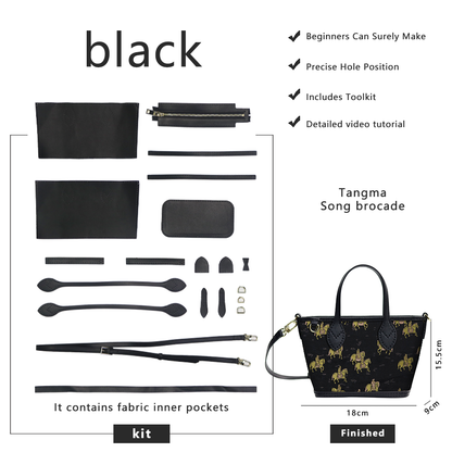 FingerArt Leather Mini Tote Crossbody Bag DIY Kit