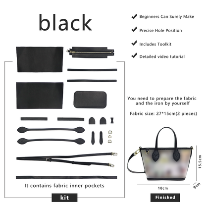 FingerArt Leather Mini Tote Crossbody Bag DIY Kit