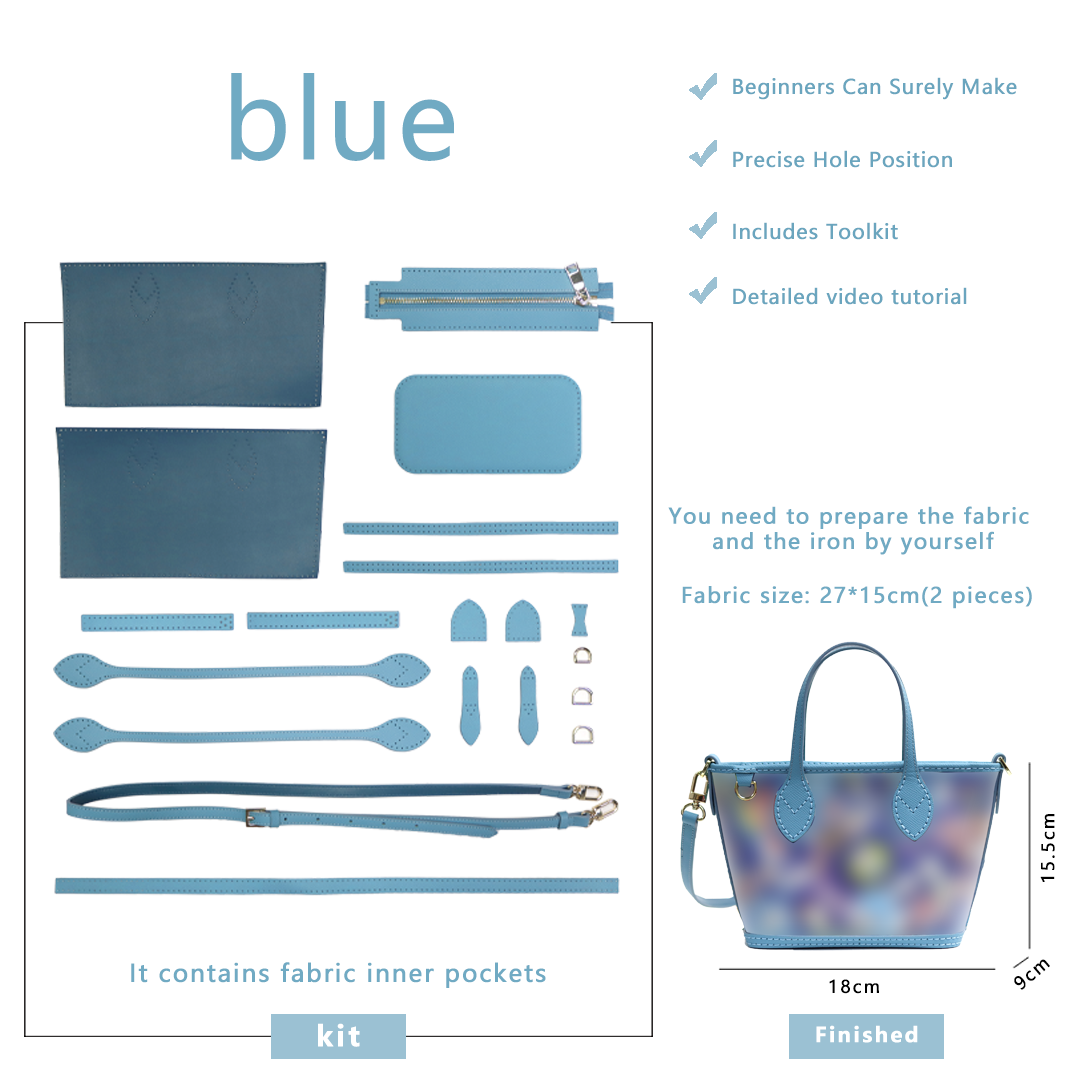 FingerArt Leather Mini Tote Crossbody Bag DIY Kit