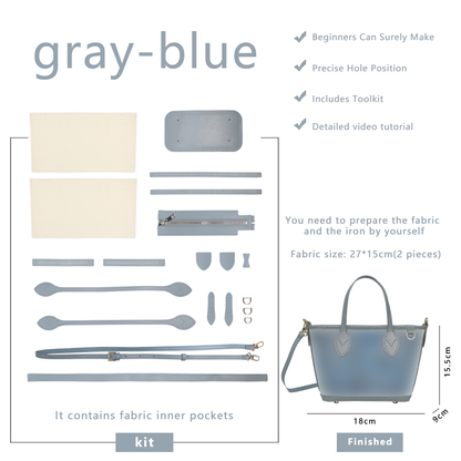 FingerArt Leather Mini Tote Crossbody Bag DIY Kit