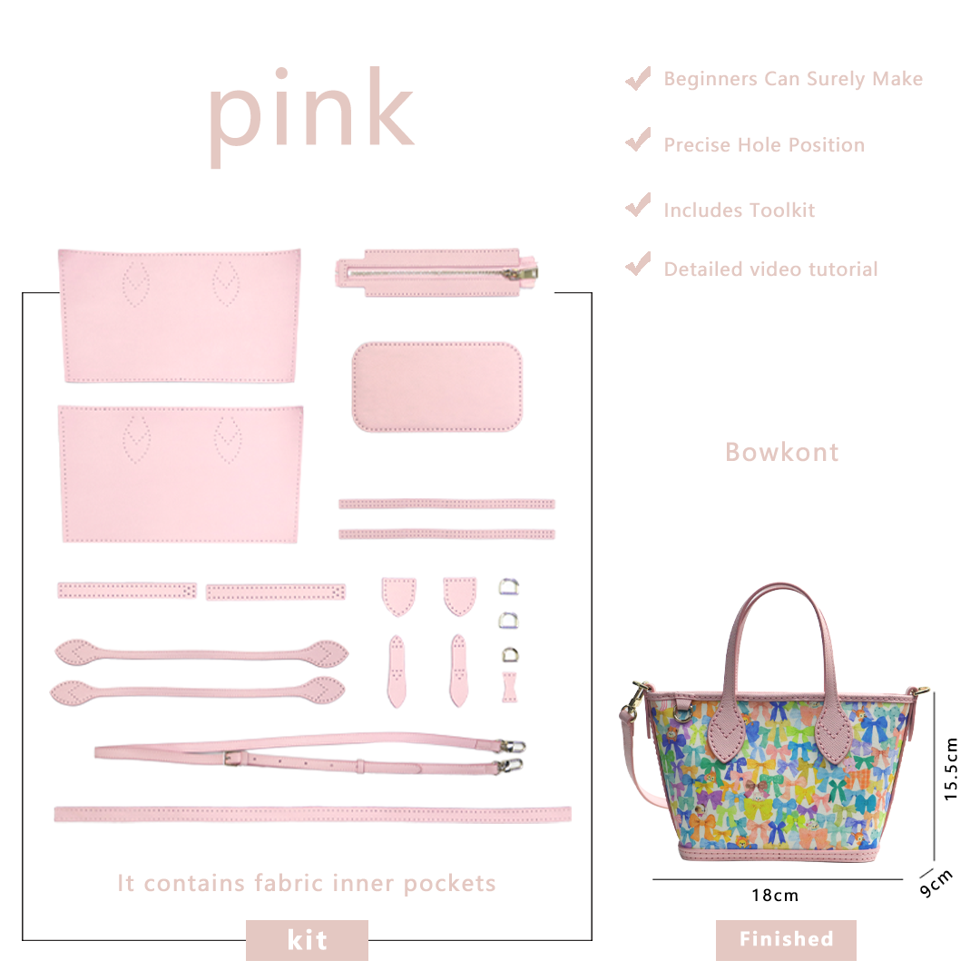 FingerArt Leather Mini Tote Crossbody Bag DIY Kit