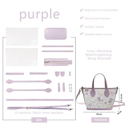 FingerArt Leather Mini Tote Crossbody Bag DIY Kit