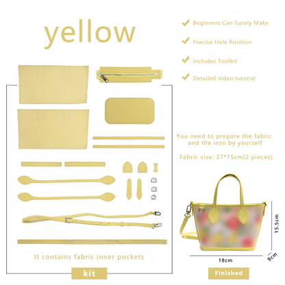 FingerArt Leather Mini Tote Crossbody Bag DIY Kit